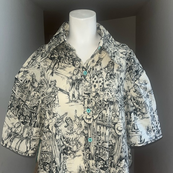 after life at the saloon hand made button down - Picture 5 of 14